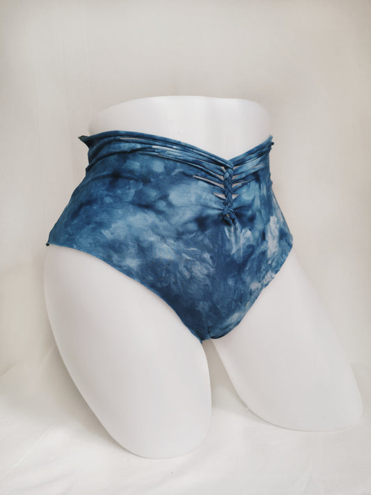 Sea Foam Panties ~ Large ~ Blue, White