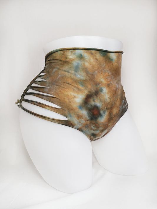Sky Moss Panties ~ Large ~ Brown, Blue, Green