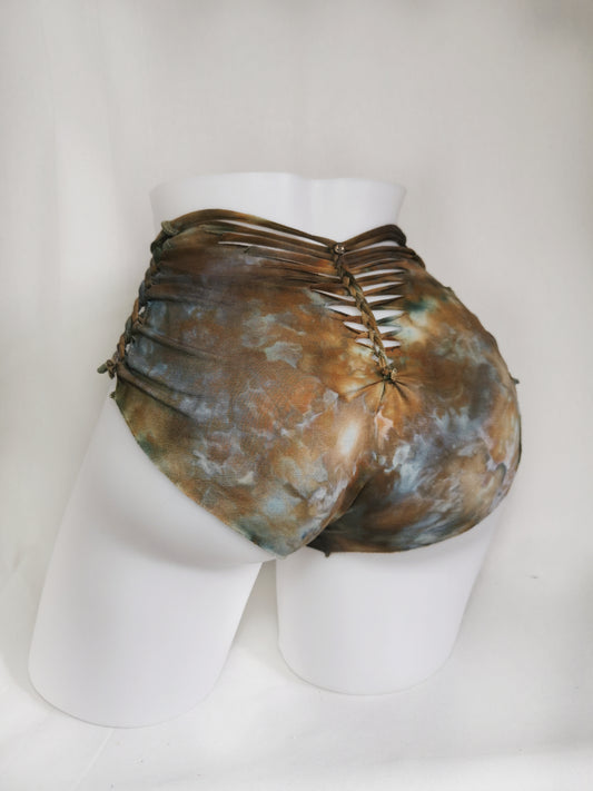 Sky Moss Panties ~ Large ~ Brown, Blue, Green