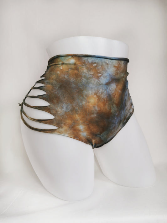 Sky Moss Panties ~ Large ~ Brown, Blue