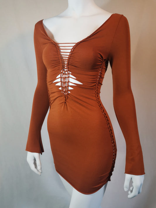 Magic Flare Sleeve Mini Dress - Bamboo Jersey