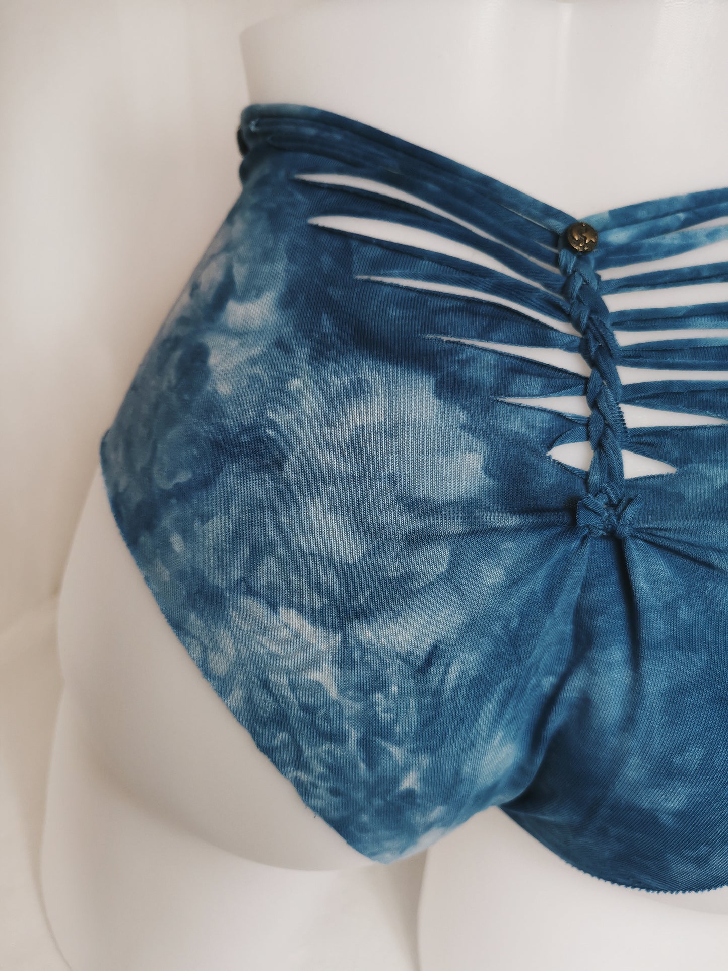 Sea Foam Panties ~ Large ~ Blue, White