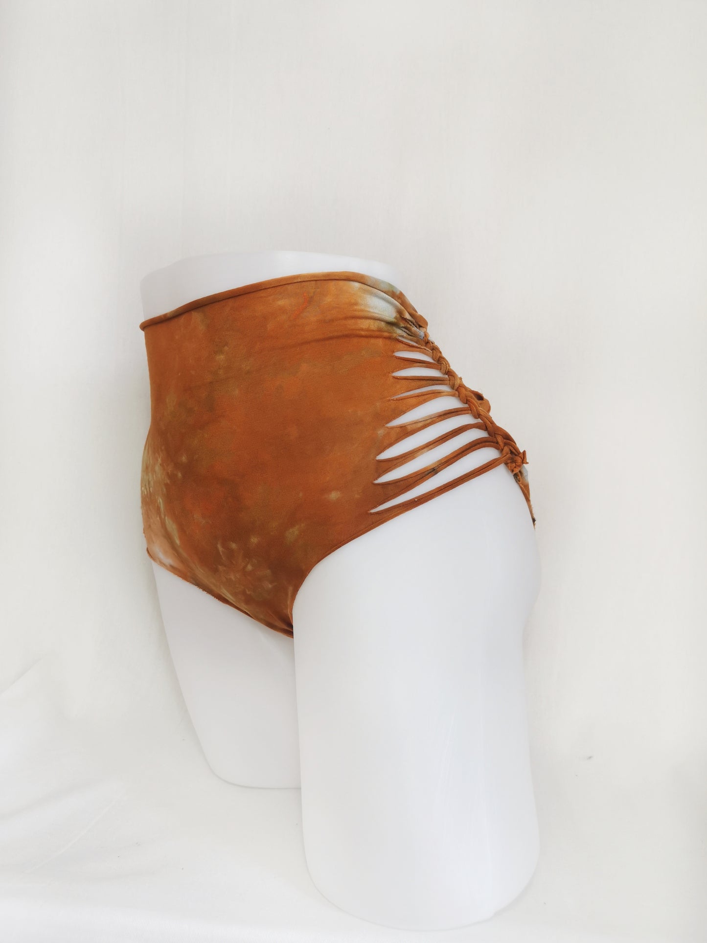 Feral Fire Panties ~ Medium ~ Red, Burnt Orange, Grey