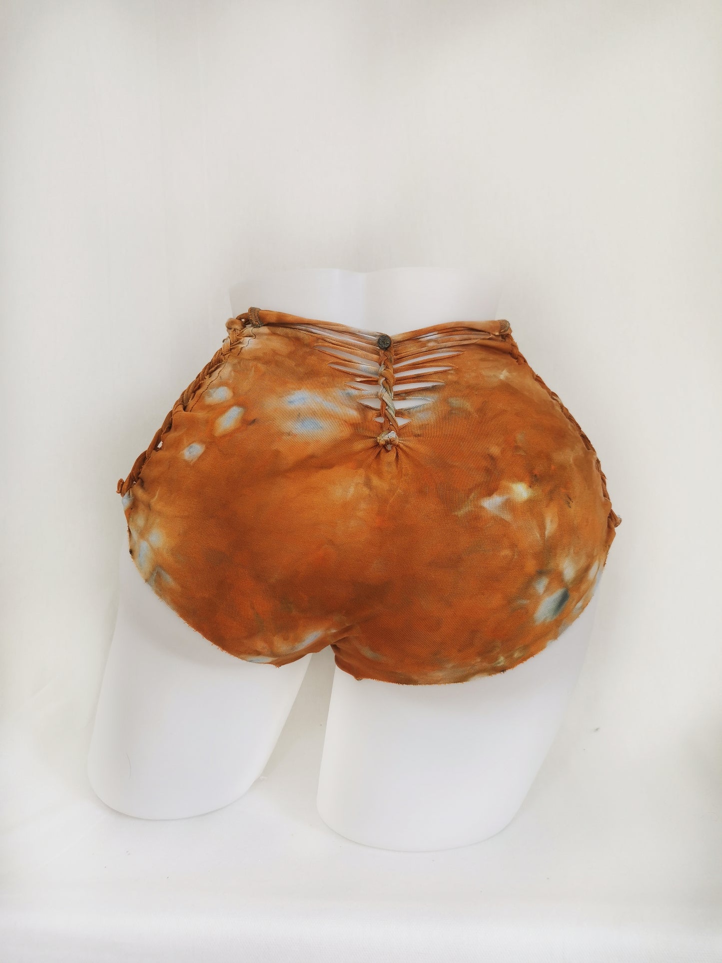 Feral Fire Panties ~ Medium ~ Red, Burnt Orange, Grey