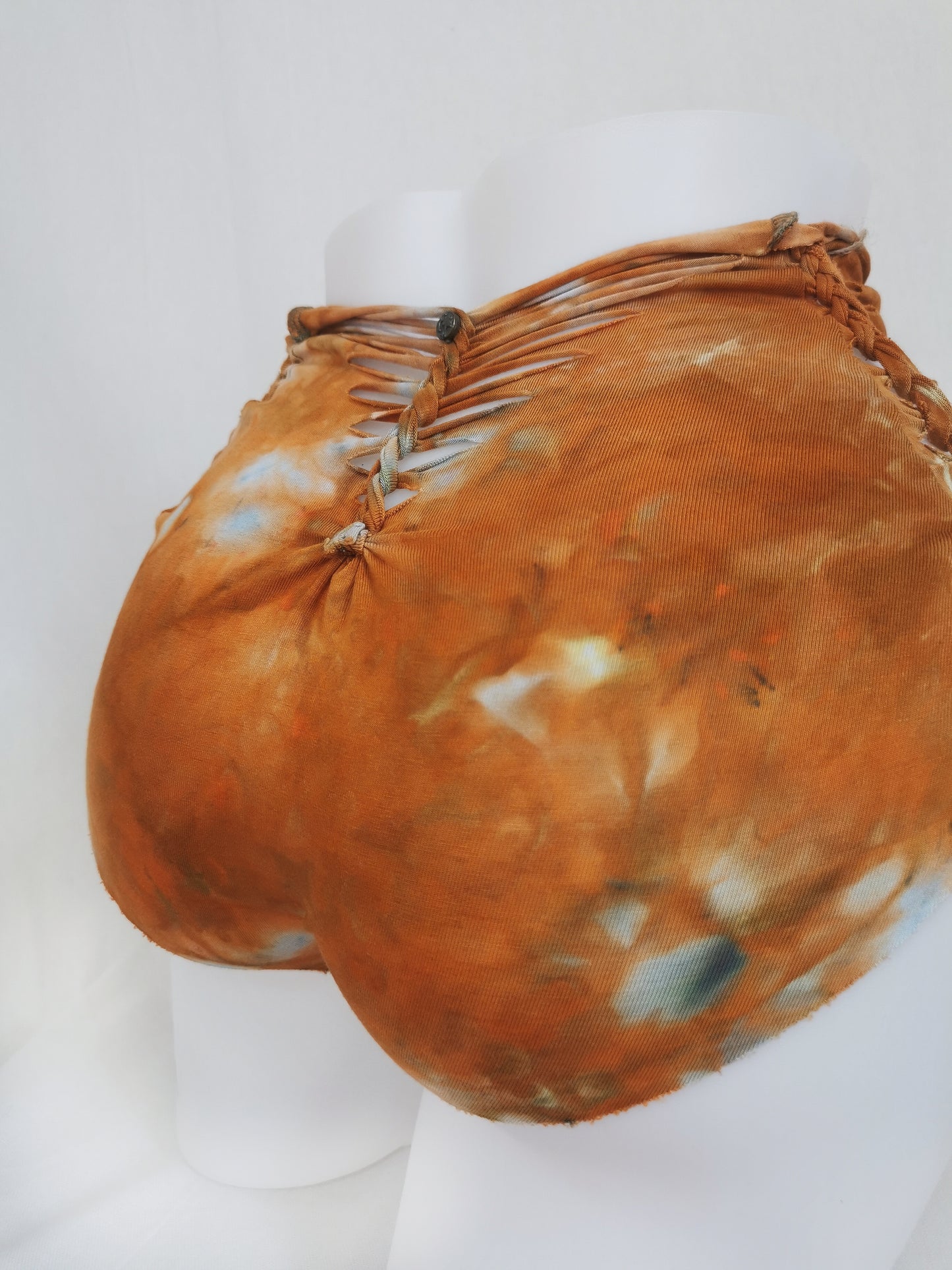 Feral Fire Panties ~ Medium ~ Red, Burnt Orange, Grey