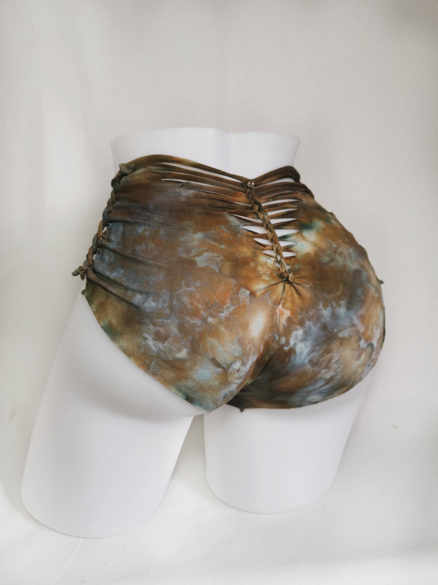 Sky Moss Panties ~ Large ~ Brown, Blue, Green