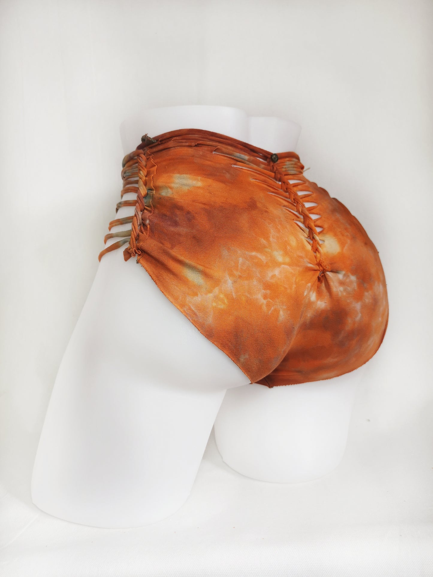 Feral Fire Panties ~ Large ~ Red, Burnt Orange, Grey