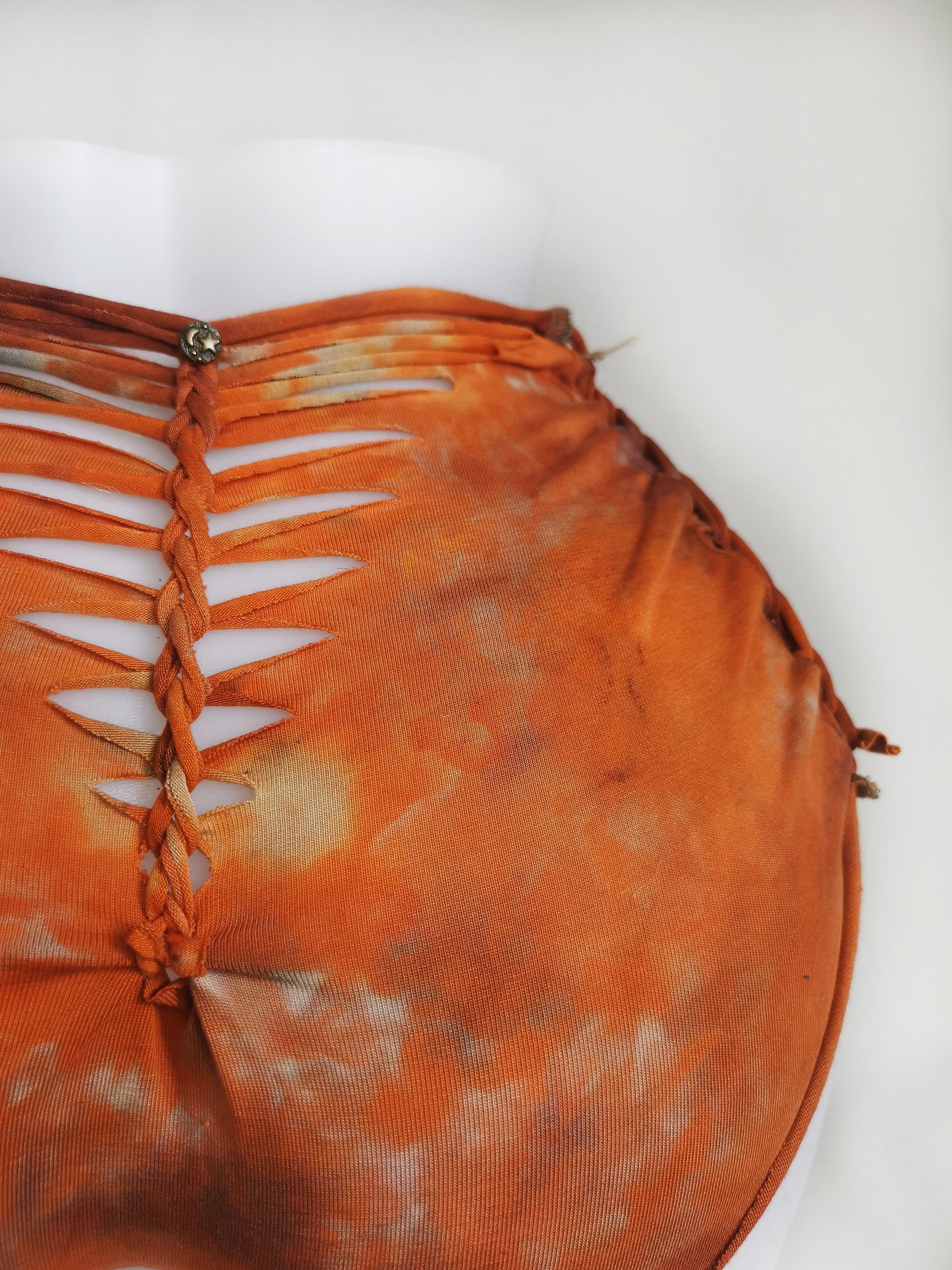 Feral Fire Panties ~ Large ~ Red, Burnt Orange, Grey