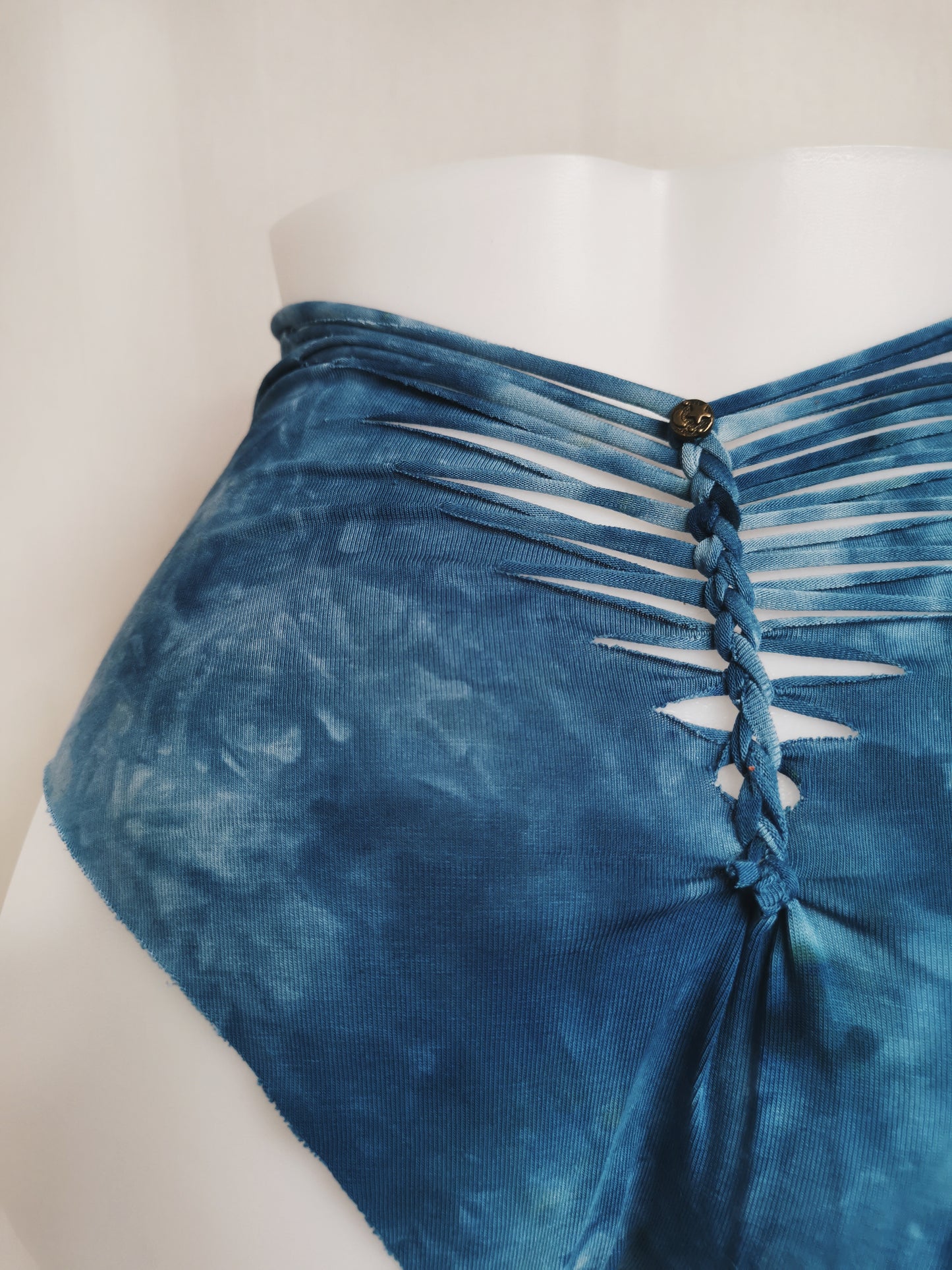Sea Foam Panties ~ Large ~ Blue, White