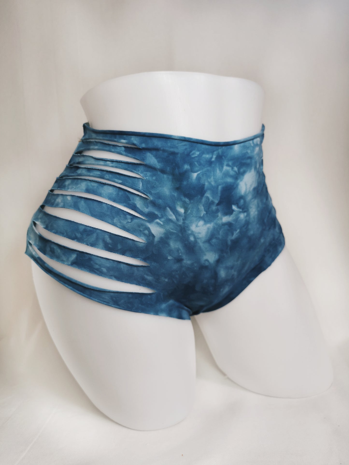 Sea Foam Panties ~ Large ~ Blue, White