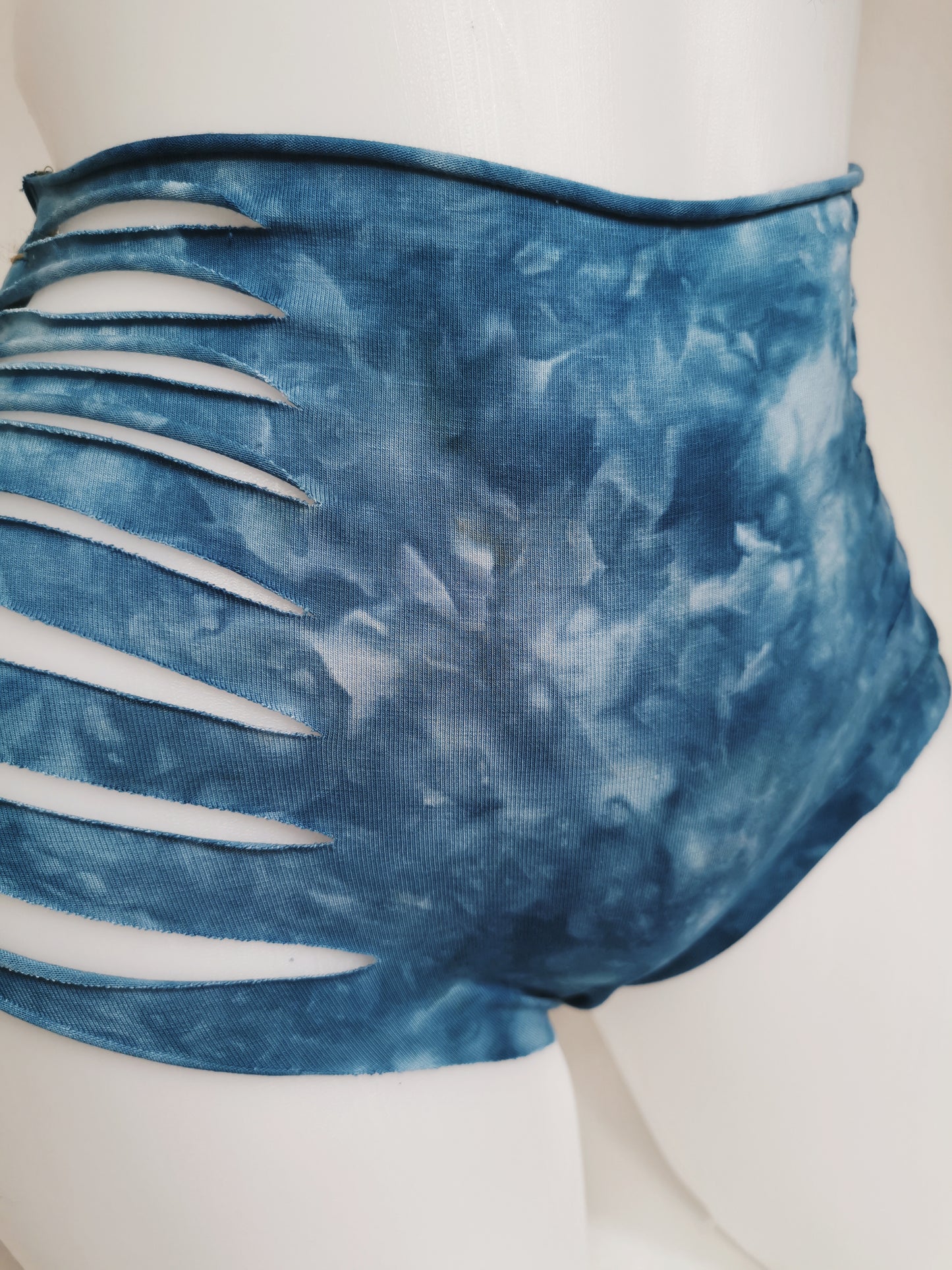 Sea Foam Panties ~ Large ~ Blue, White