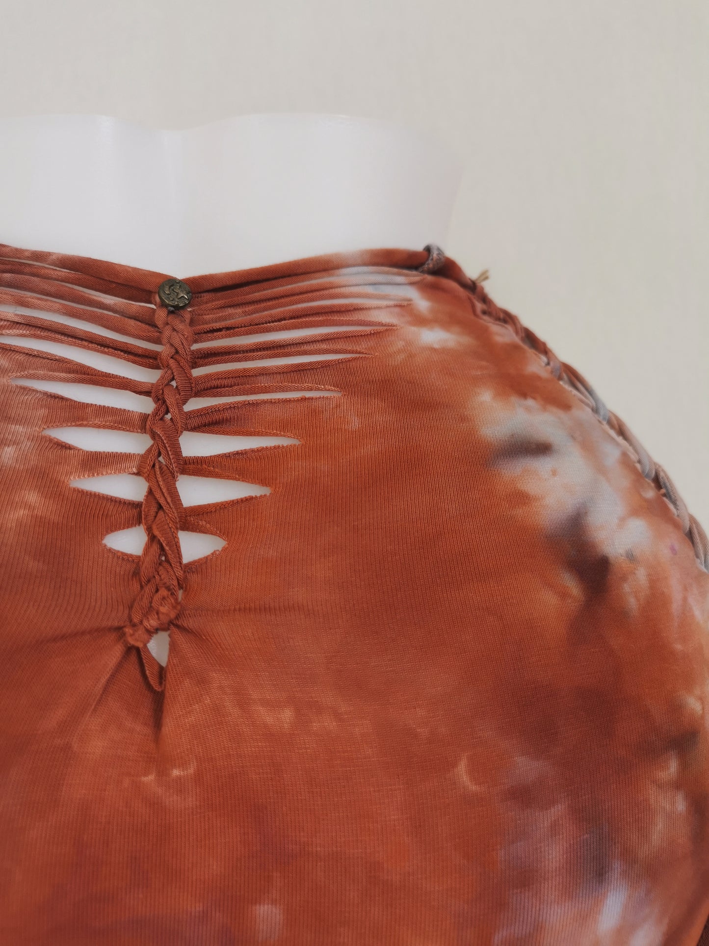 Red Ritual Panties ~ Medium ~ Red, Burnt Orange, Grey