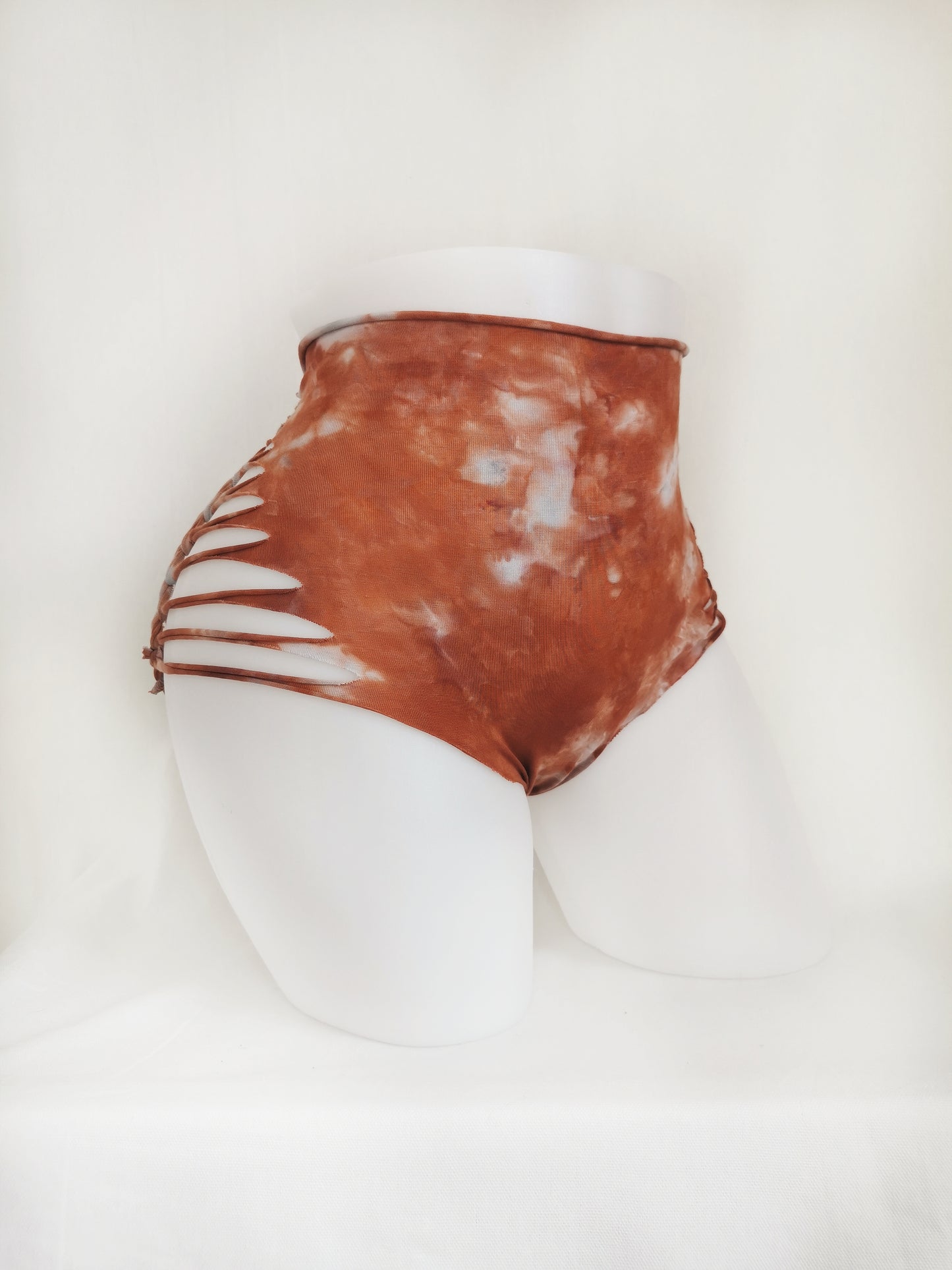 Red Ritual Panties ~ Medium ~ Red, Burnt Orange, Grey