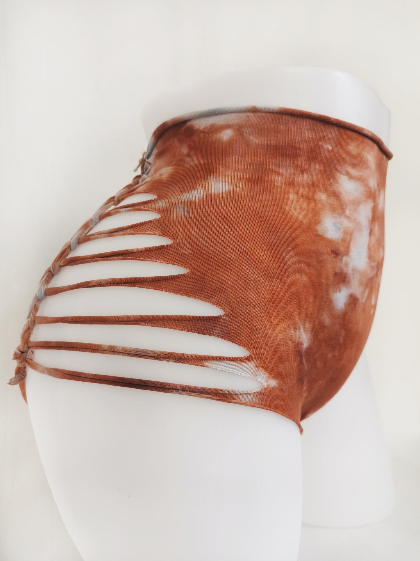 Red Ritual Panties ~ Medium ~ Red, Burnt Orange, Grey