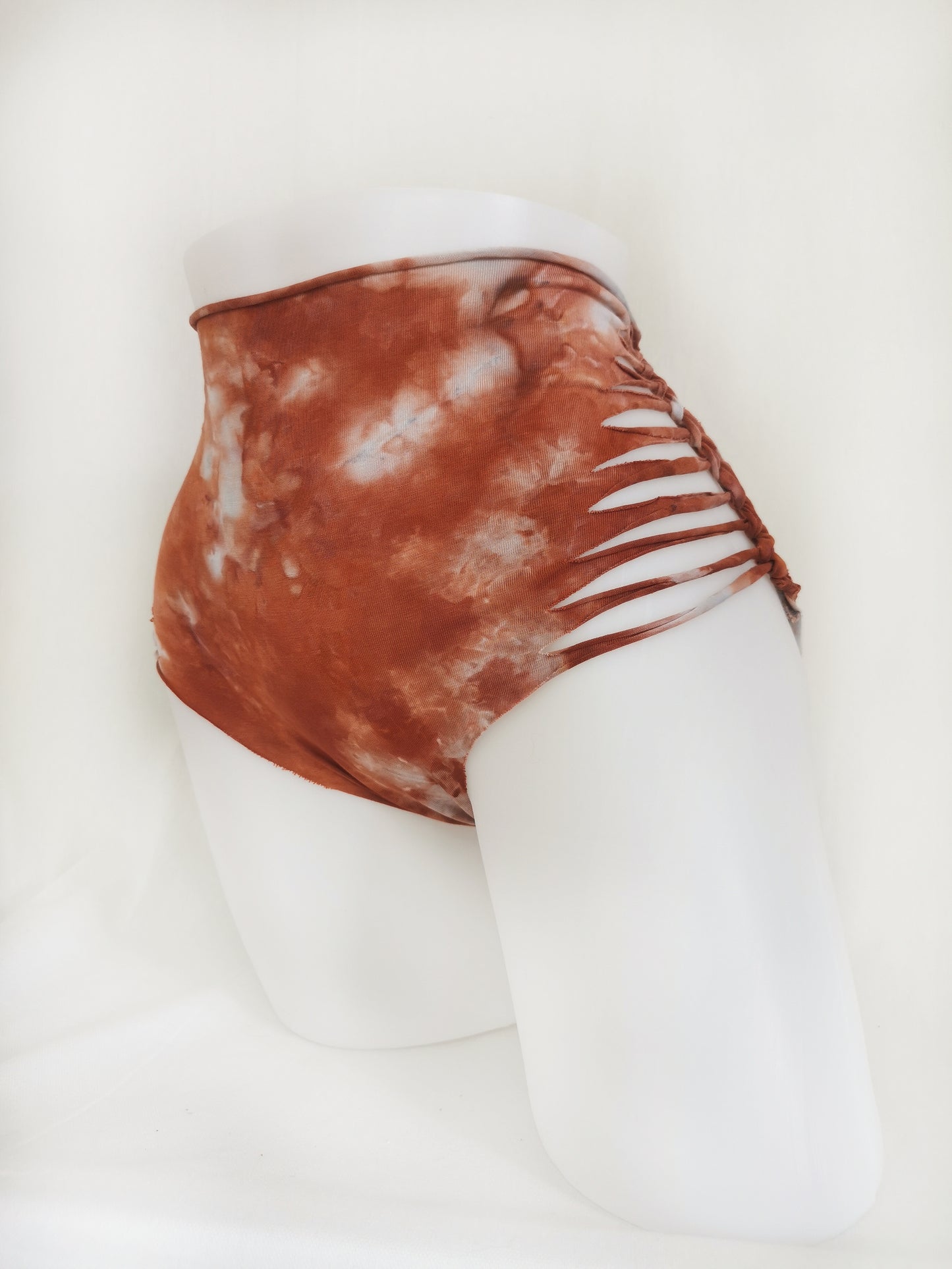 Red Ritual Panties ~ Medium ~ Red, Burnt Orange, Grey