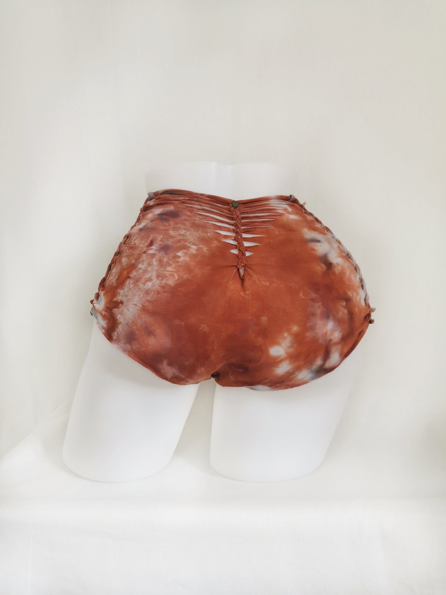 Red Ritual Panties ~ Medium ~ Red, Burnt Orange, Grey