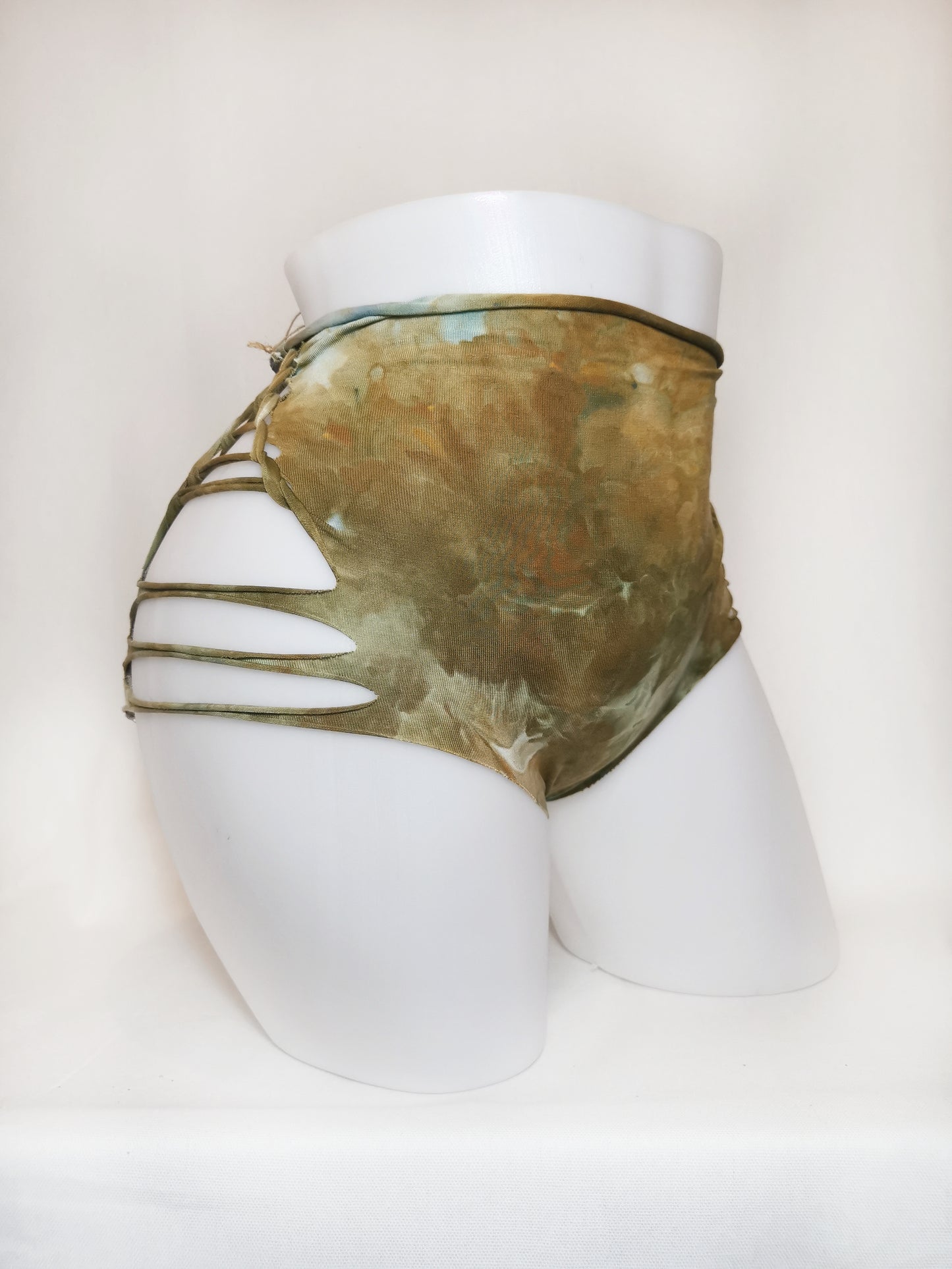 Sky Moss Panties ~ Small ~ Green, Brown, Khaki, Light Blue