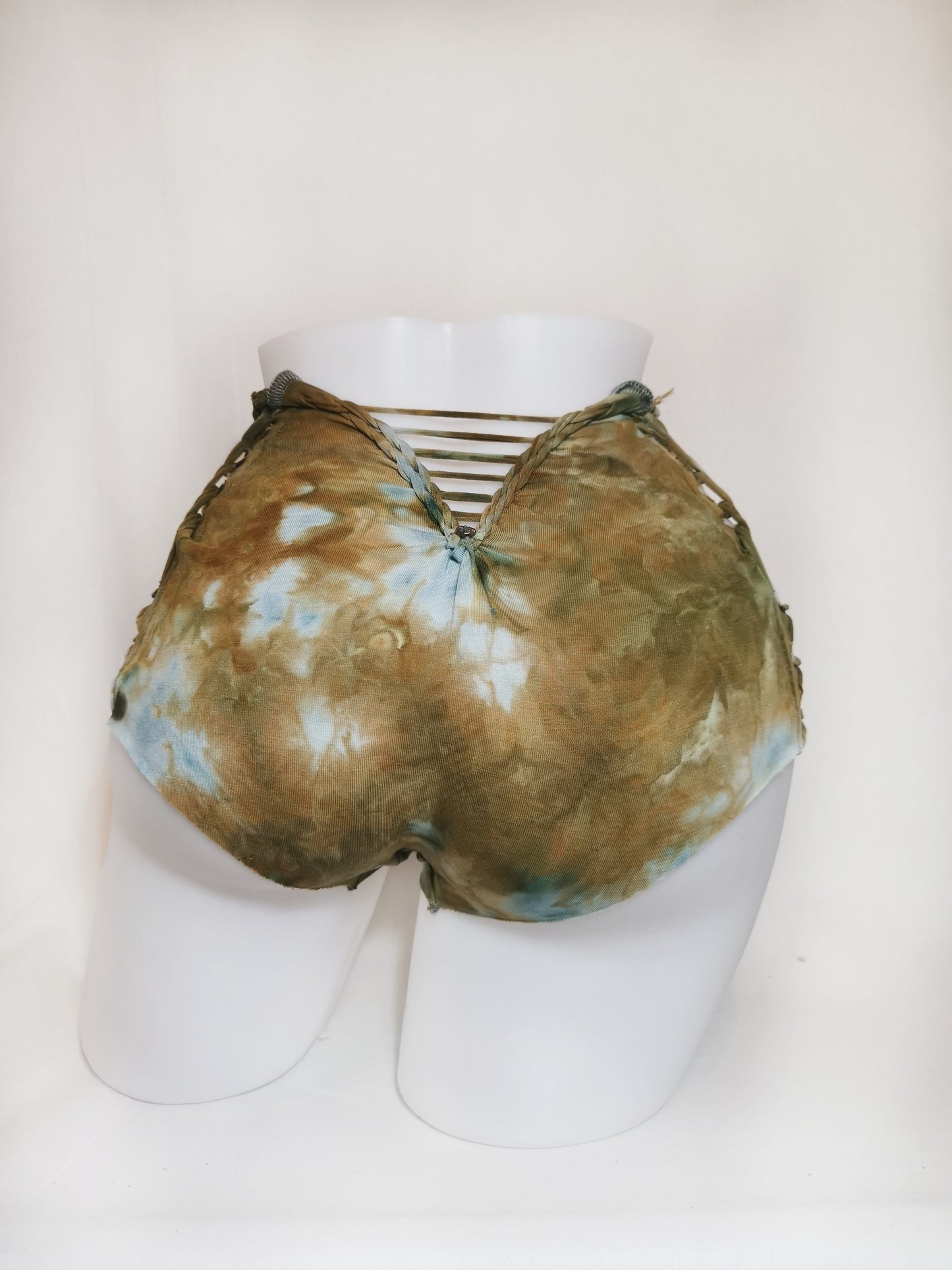 Sky Moss Panties ~ Small ~ Green, Brown, Khaki, Light Blue