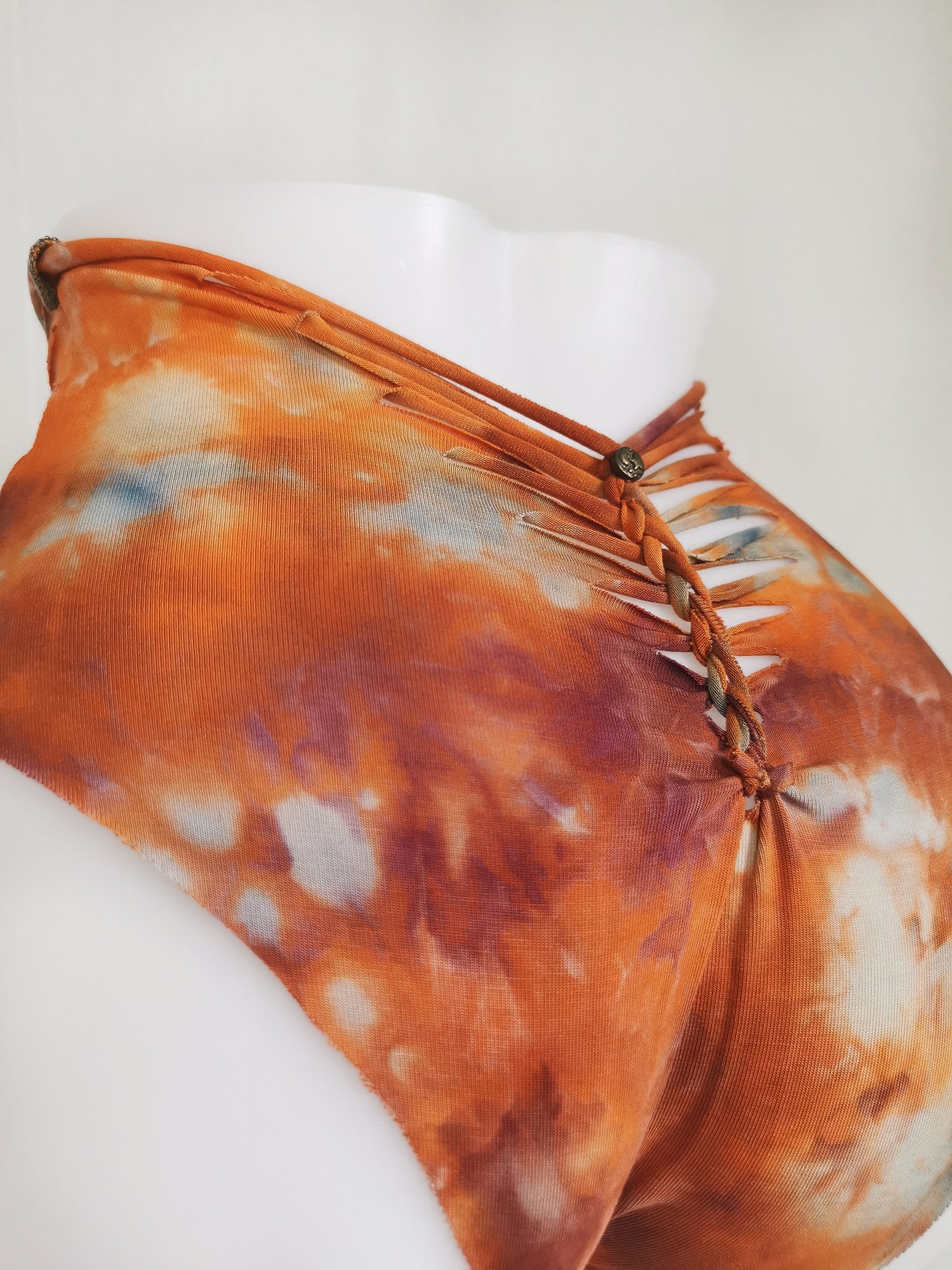 Feral Fire Panties ~ Medium ~ Red, Burnt Orange, Grey