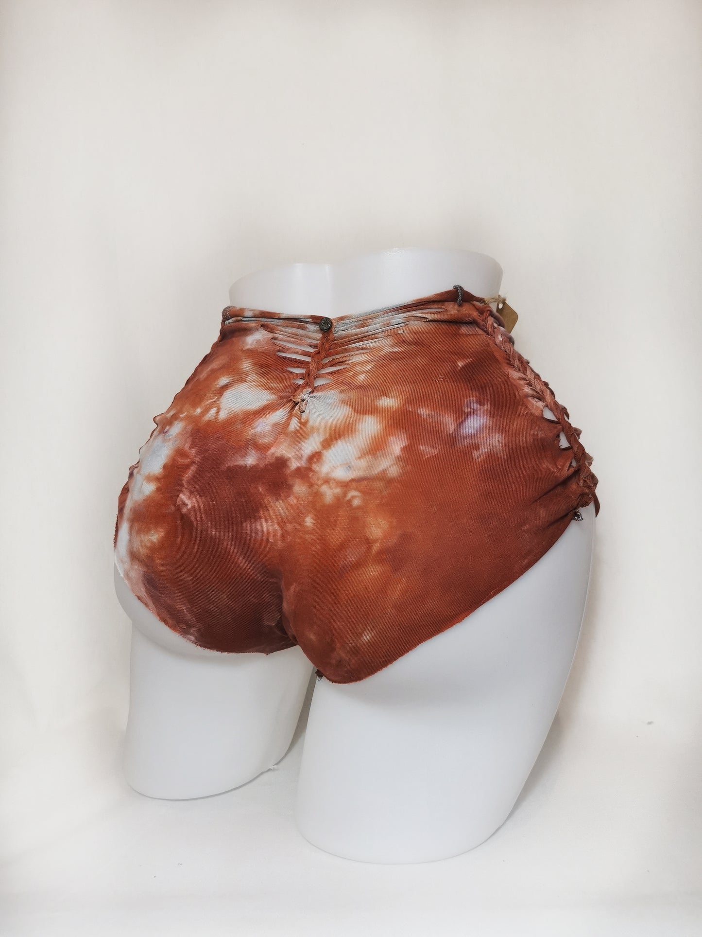 Red Ritual Panties ~ Small ~ Red, Burnt Orange, Grey
