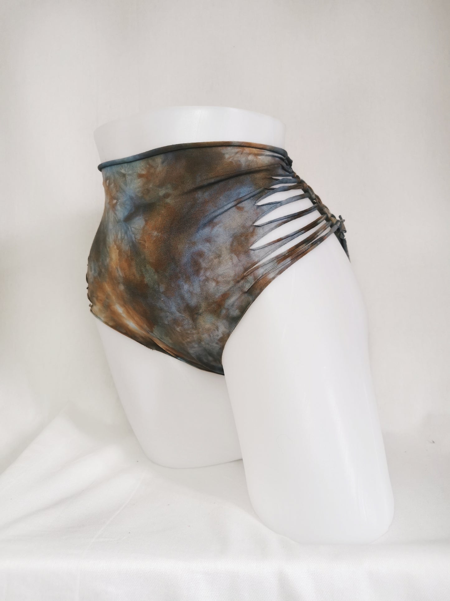 Sky Moss Panties ~ Large ~ Brown, Blue